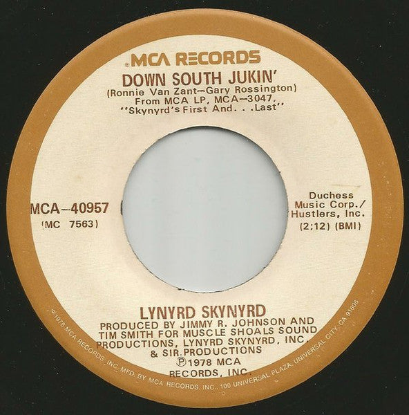 Lynyrd Skynyrd - Down South Jukin' (7" Single)