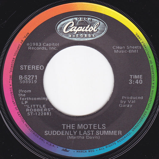 The Motels - Suddenly Last Summer (7" Single)