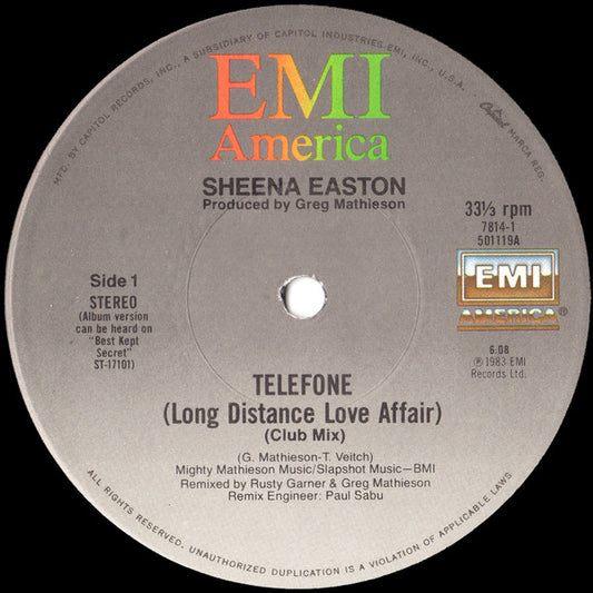 Sheena Easton - Telefone (Long Distance Love Affair)