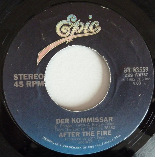 After The Fire - Der Kommissar / Dancing In The Shadows (7" Single)