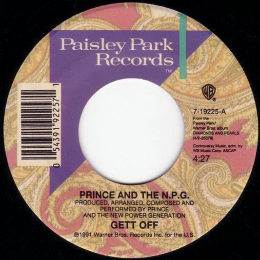 Prince & The NPG - Gett Off (7" Single)