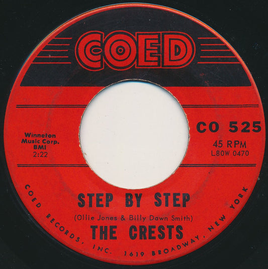 The Crests - Step By Step / Gee (But I'd Give The World)