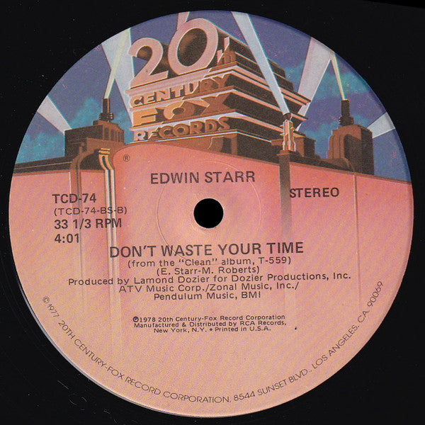 Edwin Starr - Contact / Don't Waste Your Time
