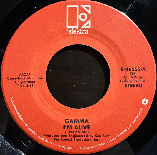 Gamma - I'm Alive (7" Single)