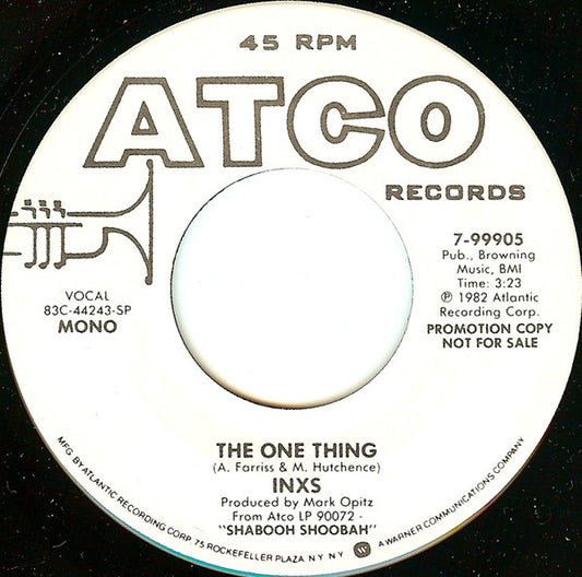 INXS - The One Thing (7" Single, Promo)