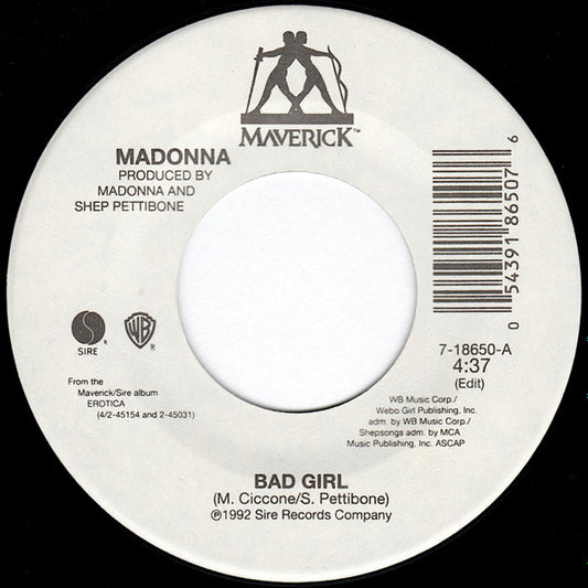 Madonna - Bad Girl (7" Single)