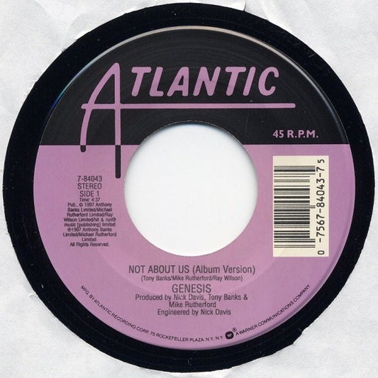 Genesis - Not About Us (7" Single)