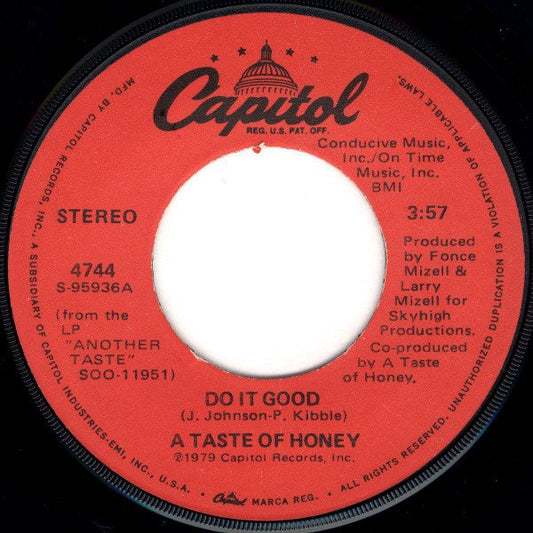 A Taste Of Honey - Do It Good (7", Single)