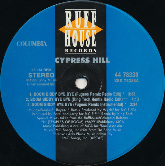 Cypress Hill - Boom Biddy Bye Bye (12", Single)