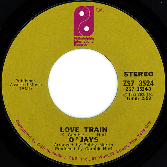 The O'Jays - Love Train (7" Single)