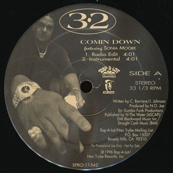 3-2 - Comin Down (12" Single)