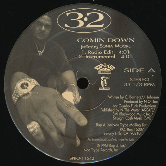 3-2 - Comin Down (12" Single)