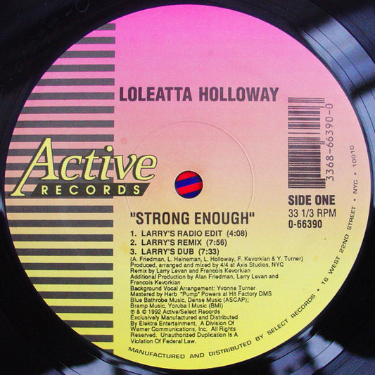 Loleatta Holloway - Strong Enough (12", Single)