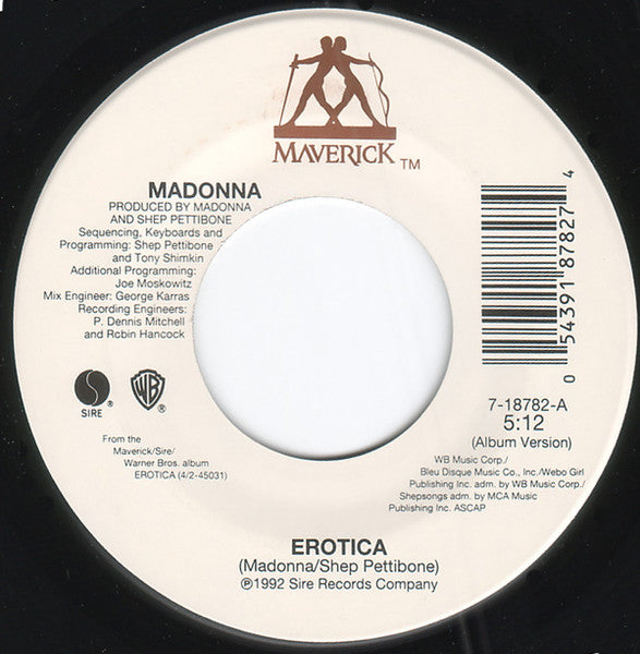 Madonna - Erotica (7" Single)