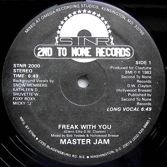 Master Jam - Freak With You (12" Single)