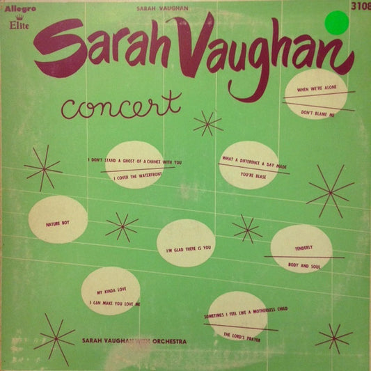 Sarah Vaughan - Sarah Vaughan Concert