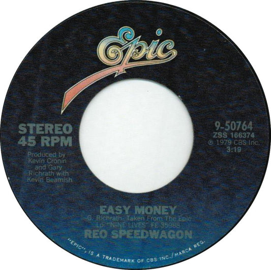 REO Speedwagon - Easy Money (7" Single)