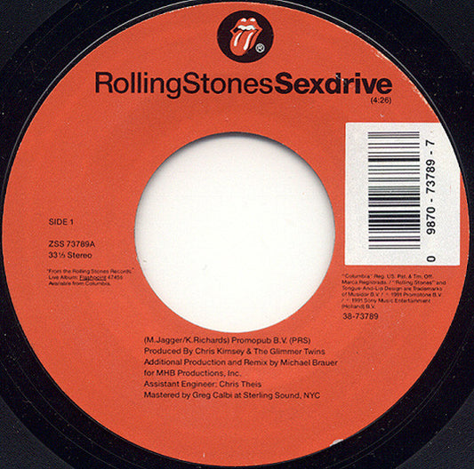 The Rolling Stones - Sexdrive (7" Single)