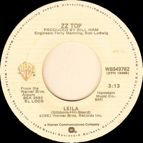 ZZ Top - Leila (7" Single)