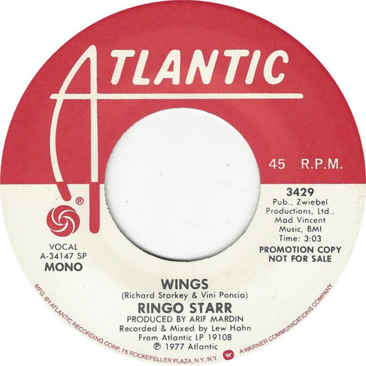 Ringo Starr - Wings (7" Single, Promo)