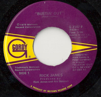 Rick James - Bustin Out (7" Single)