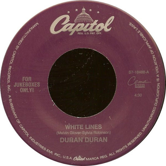 Duran Duran - White Lines (7" Single)