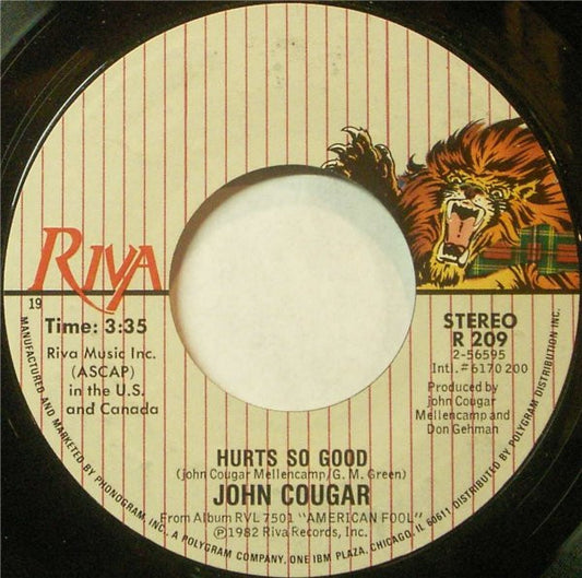 John Cougar Mellencamp - Hurts So Good (7" Single)