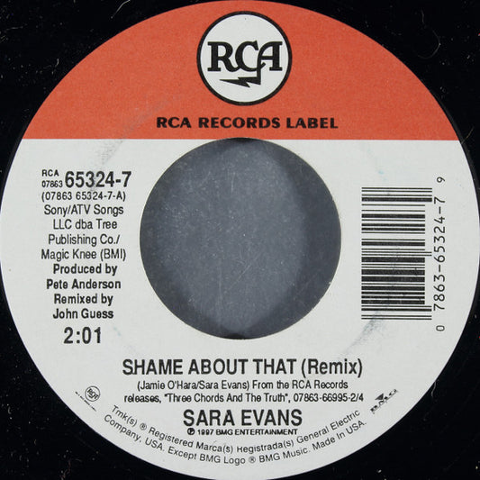 Sara Evans - Shame About That (7" Single)