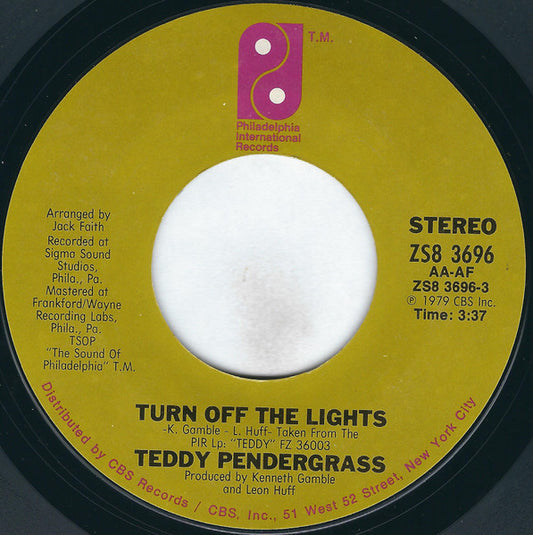Teddy Pendergrass - Turn Off The Lights / If You Know Like I Know (7" Single)