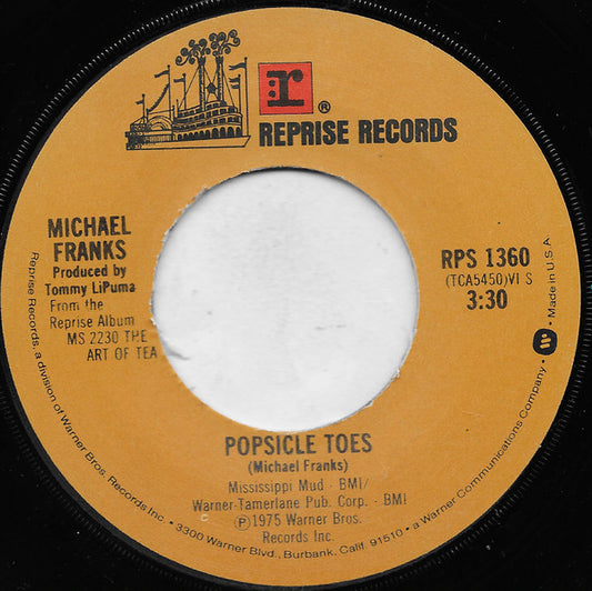 Michael Franks - Popsicle Toes (7" Single)