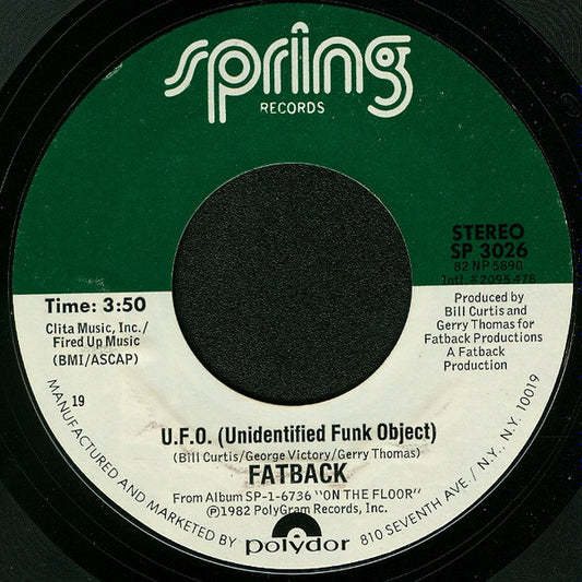 The Fatback Band - U.F.O. / She's My Shining Star (7" Single)