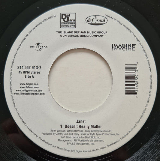 Janet Jackson - Doesn't Really Matter (7" Single)