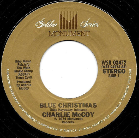 Charlie McCoy - Blue Christmas / Christmas Cheer (7" Single)