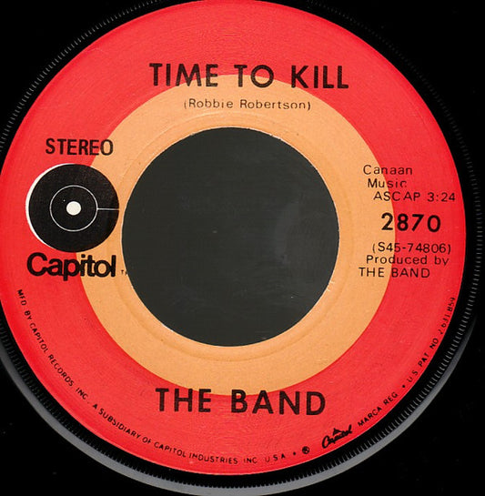The Band - Time To Kill (7", Single)