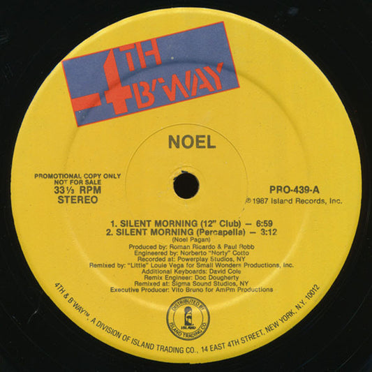 Noel - Silent Morning (12" Single, Promo)