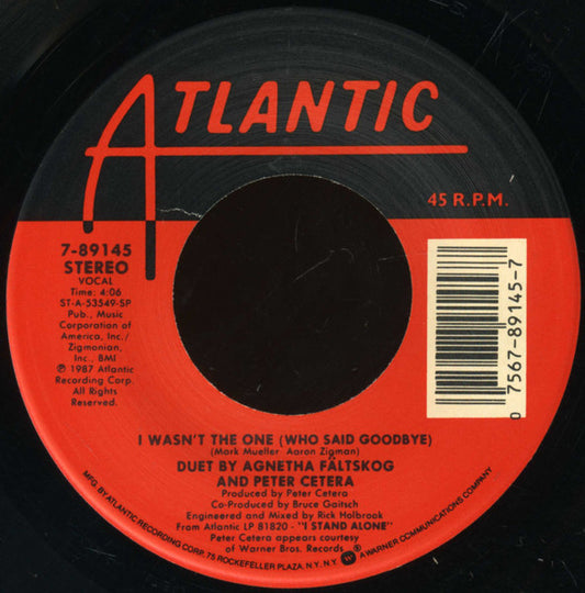 Agnetha Faltskog - I Wasn't The One (Who Said Goodbye) (7" Single)