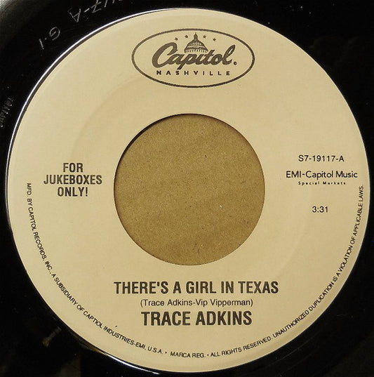 Trace Adkins - There's A Girl In Texas (7" Single)