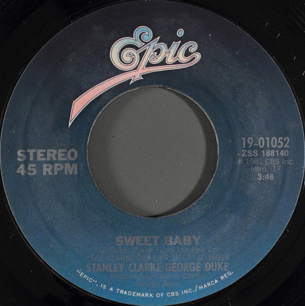 Stanley Clarke/George Duke - Sweet Baby (7" Single)