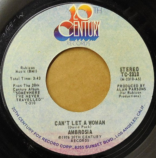 Ambrosia - Can't Let A Woman (7" Single)