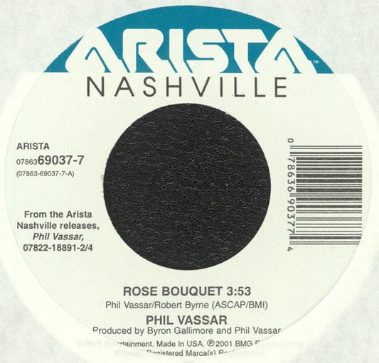 Phil Vassar - Rose Bouquet / Just Another Day In Paradise (7" Single)