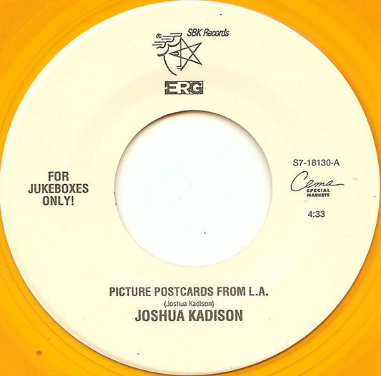 Joshua Kadison - Picture Postcards From L.A. / Jessie (7" Single, Yellow vinyl)