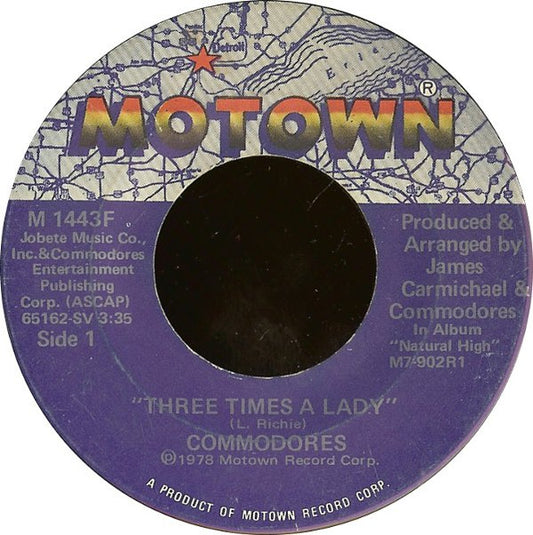 Commodores - Three Times A Lady (7" Single)