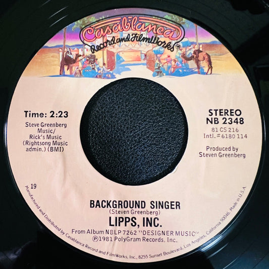 Lipps, Inc. - Designer Music (7" Single)