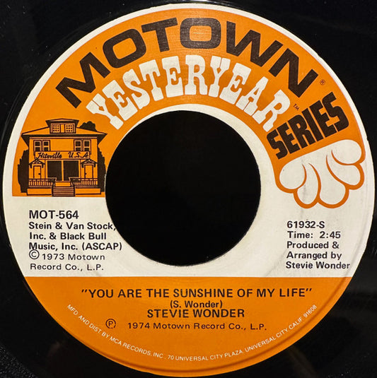 Stevie Wonder - You Are The Sunshine Of My Life (7" Single)