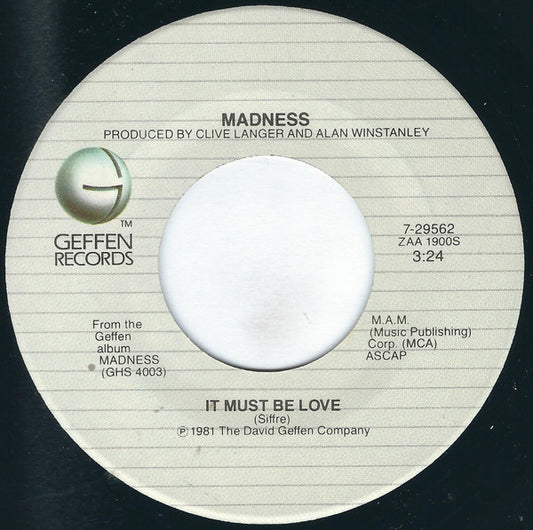 Madness - It Must Be Love (7" Single)