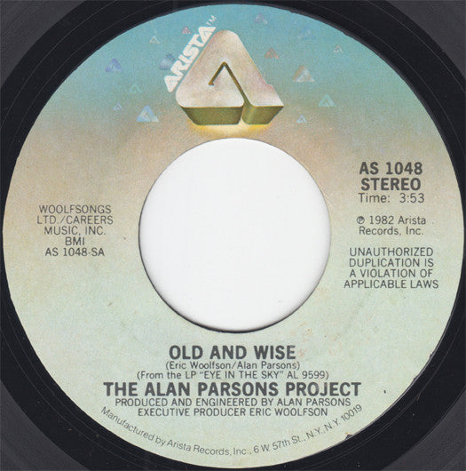 The Alan Parsons Project - Old And Wise (7" Single)