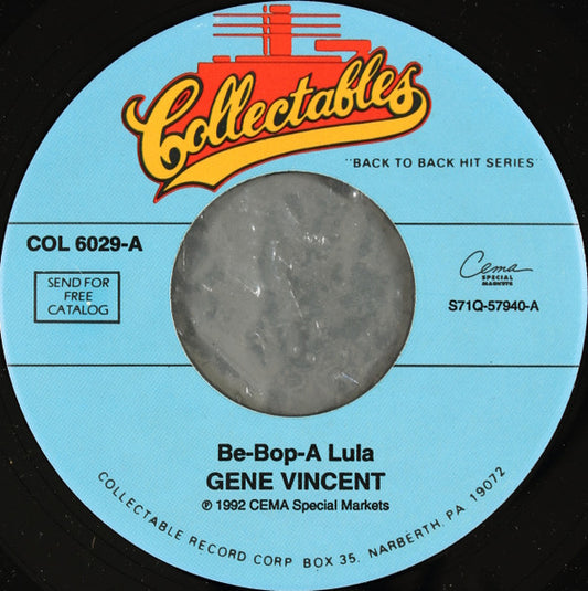 Gene Vincent / Eddie Cochran - Be-Bop-A Lula / C'mon Everybody (7" Single)