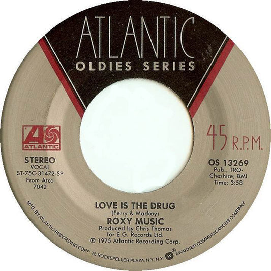 Roxy Music - Love Is The Drug / Dance Away (7" Single)