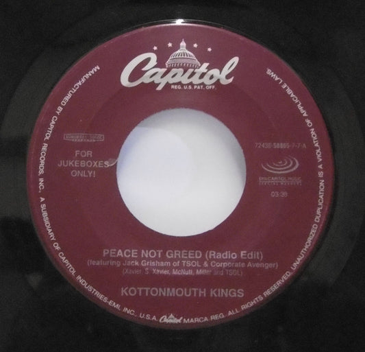 Kottonmouth Kings - Peace Not Greed (7" Single)