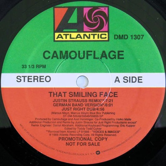 Camouflage - That Smiling Face (12" Single, Promo)